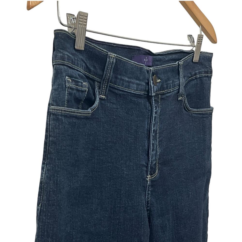 NYDJ Straight Leg Slimming Jeans Women's Size 8 Lift Tuck Technology Dark Blue - Picture 2 of 12
